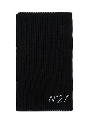 black wool scarf N°21 KIDS | N2108TN04600N900